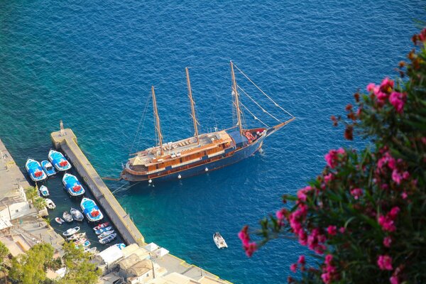 Schöne Ägäis. Schönes Schiff