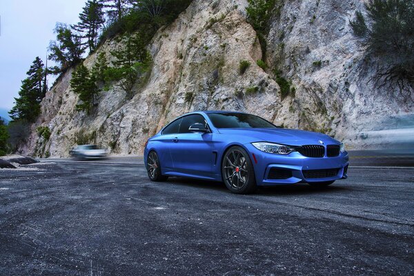 BMW coche para viajes largos en azul