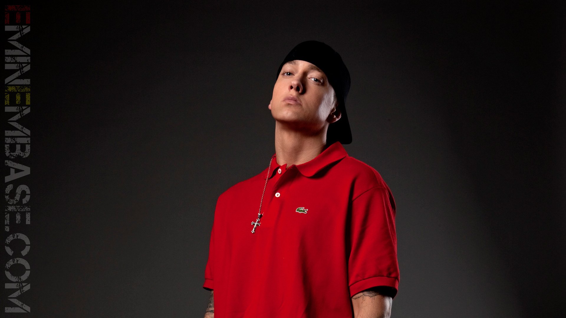 eminem rojo hip-hop hombres mirada