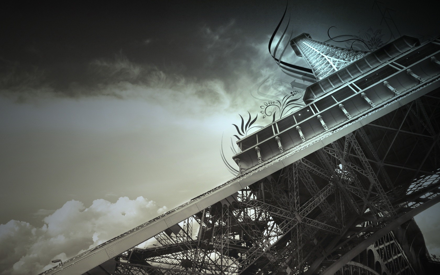 torre eiffel parís francia cielo