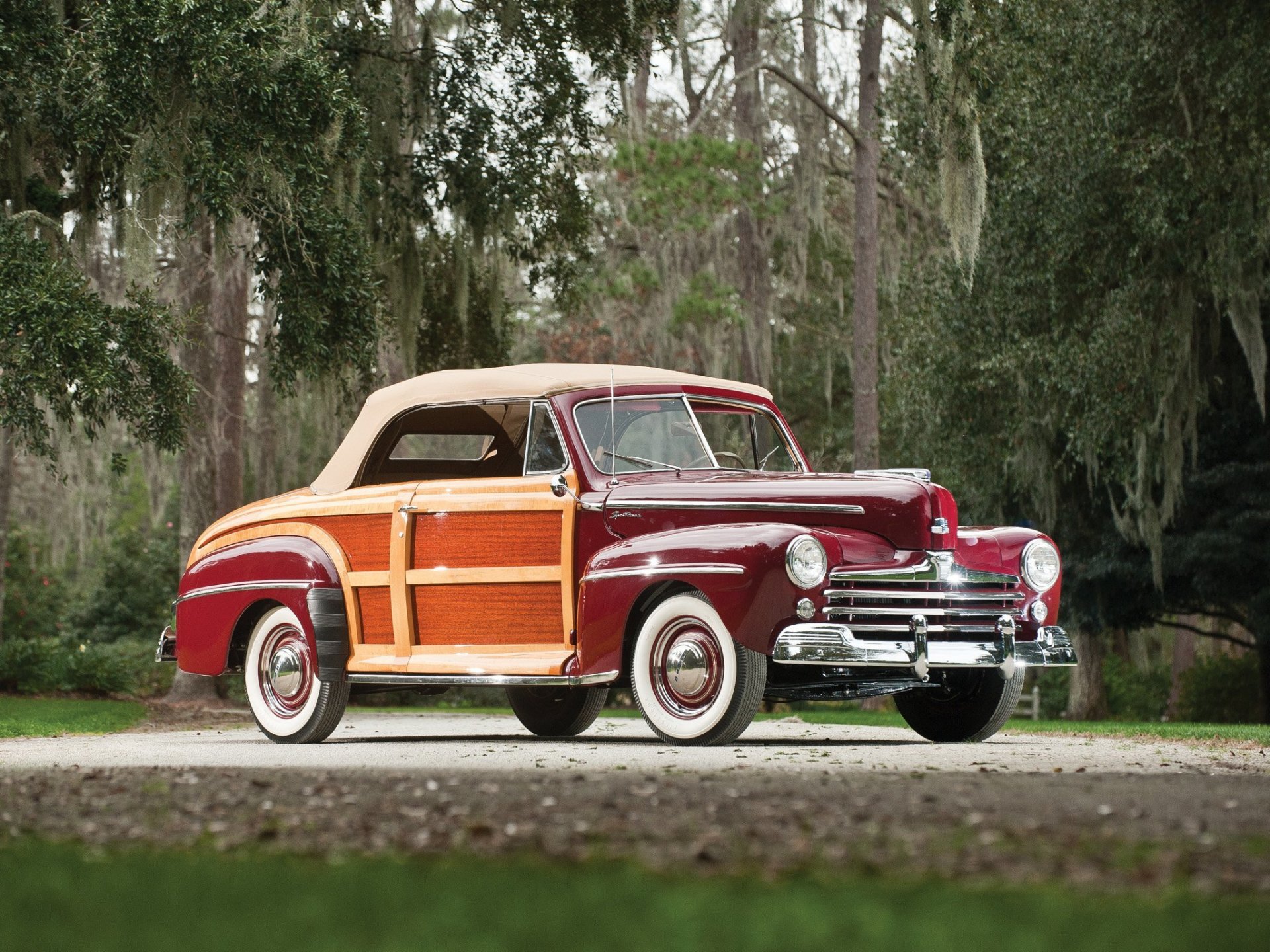 coche 1948 ford super deluxe atleta convertible clásico coches retro