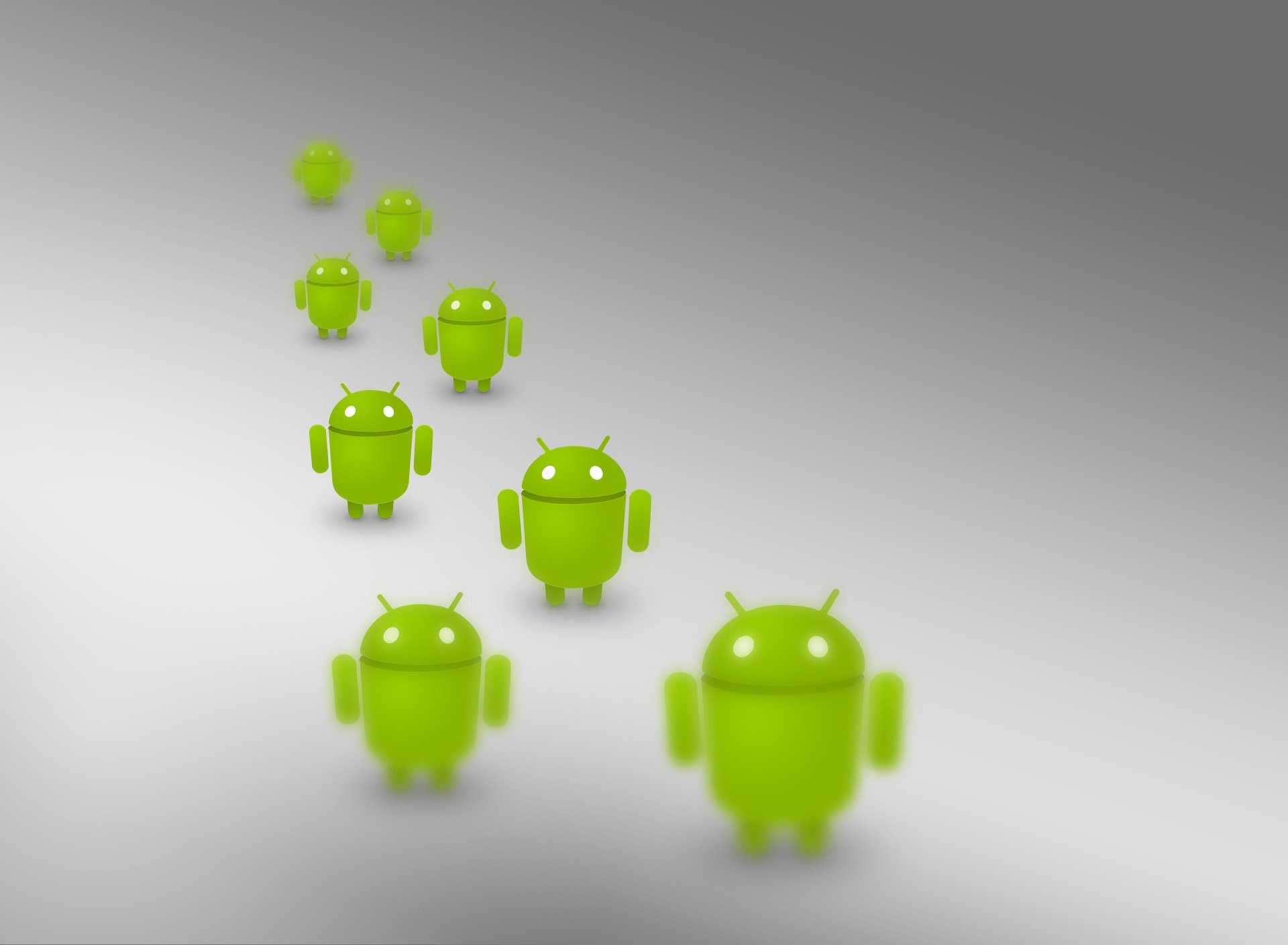 android minimalismo wallpaper os google android robots soldados hombres fondo gris gris verde sonrisa gradiente cola