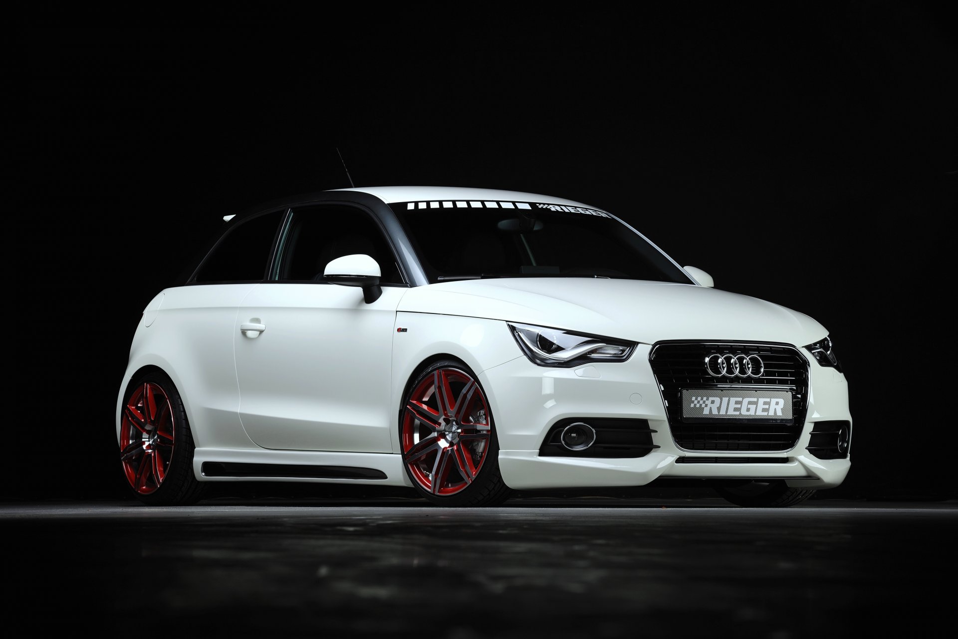 2013 rieger audi a1 audi tuning white