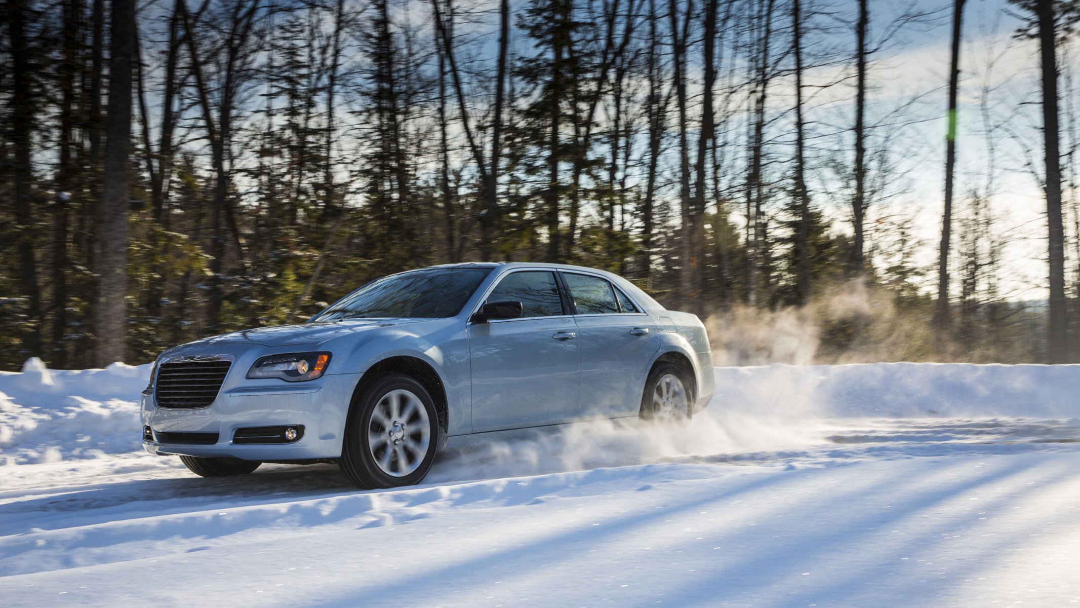 edan chrysler 300 winter snow nature