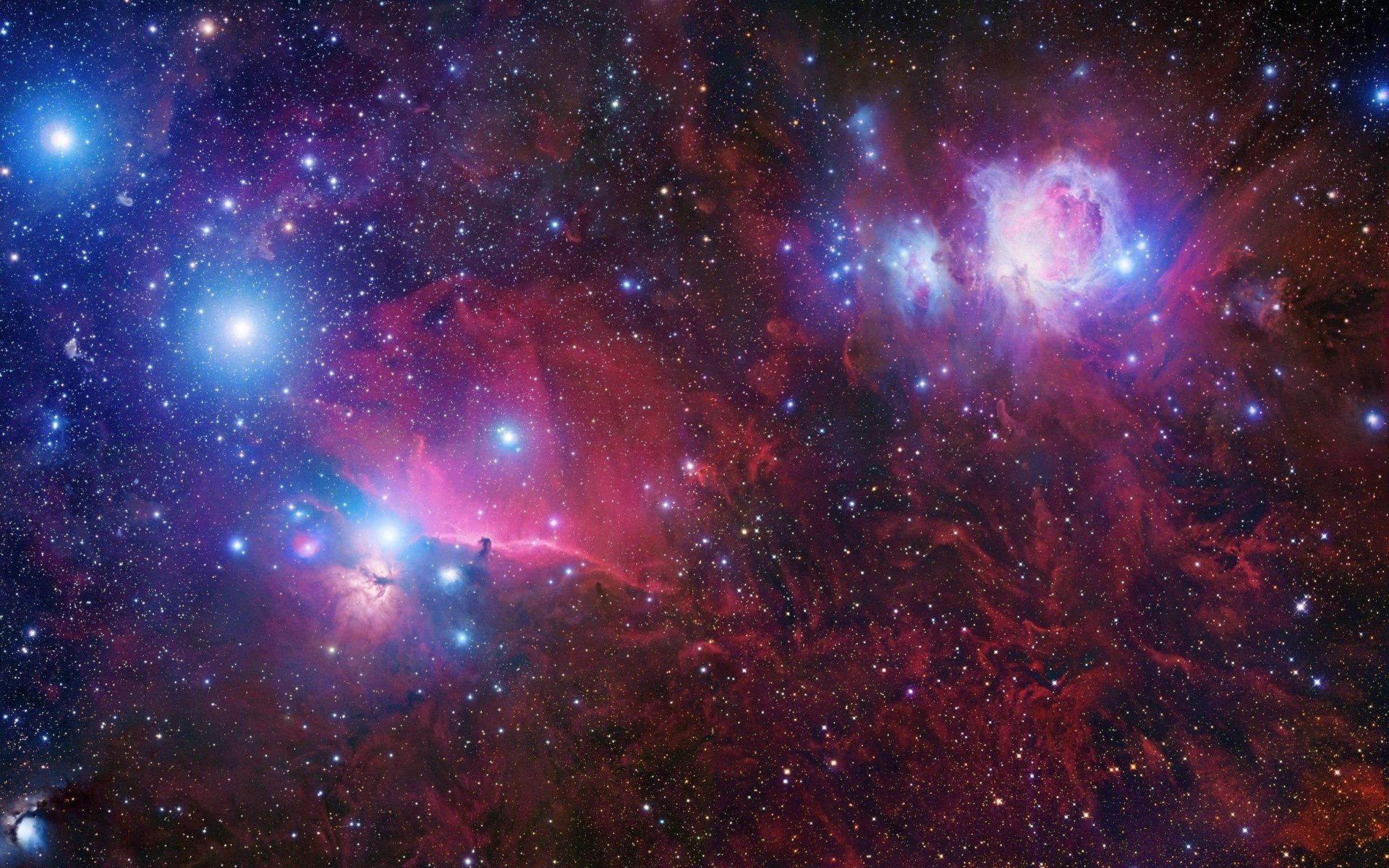 cosmo costellazione di orione nebulosa stelle universo spazio esterno