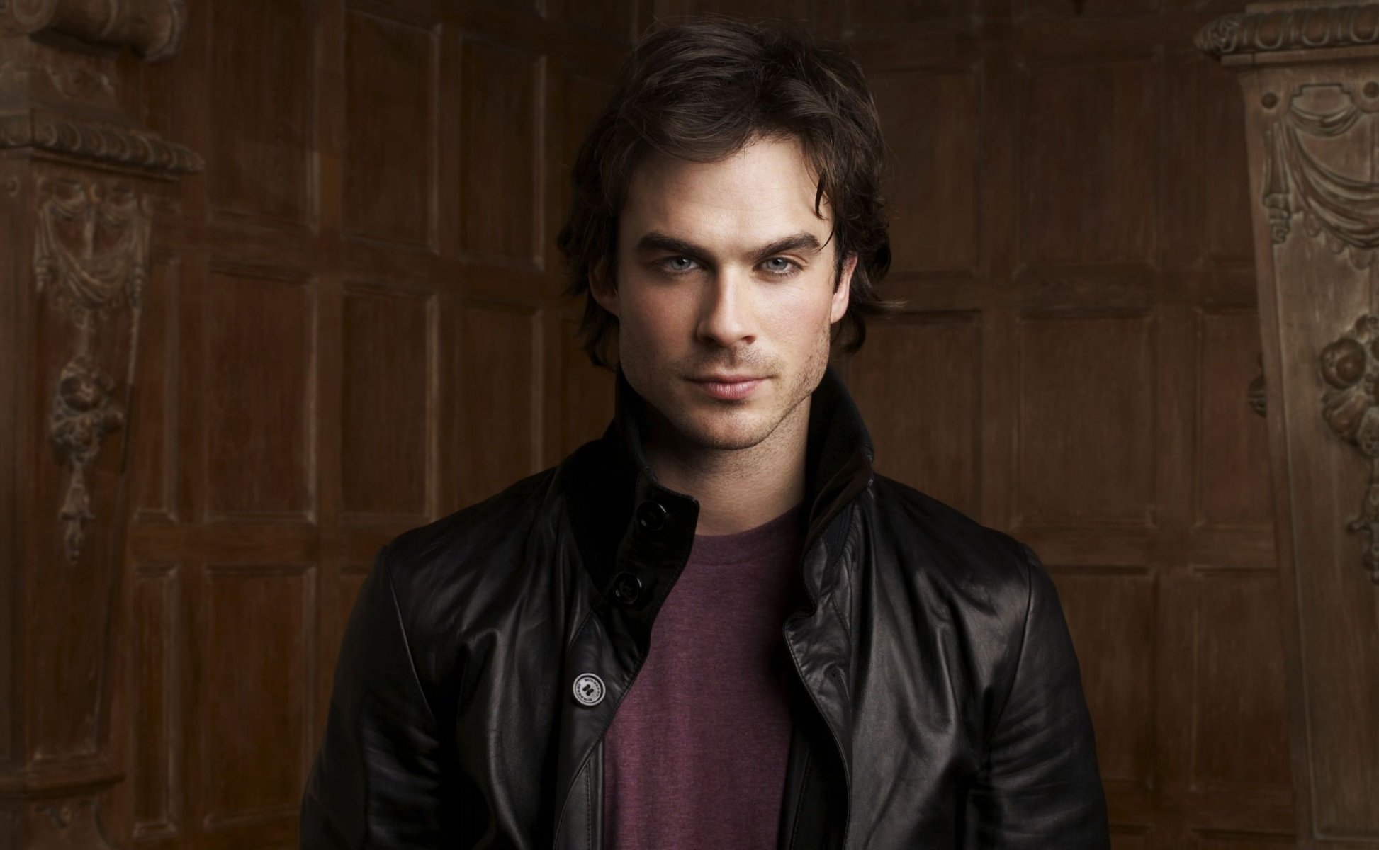 ian somerhalder pamiętniki wampirów damon the vampire diaries spojrzenie aktorzy filmowi oczy twarz portret