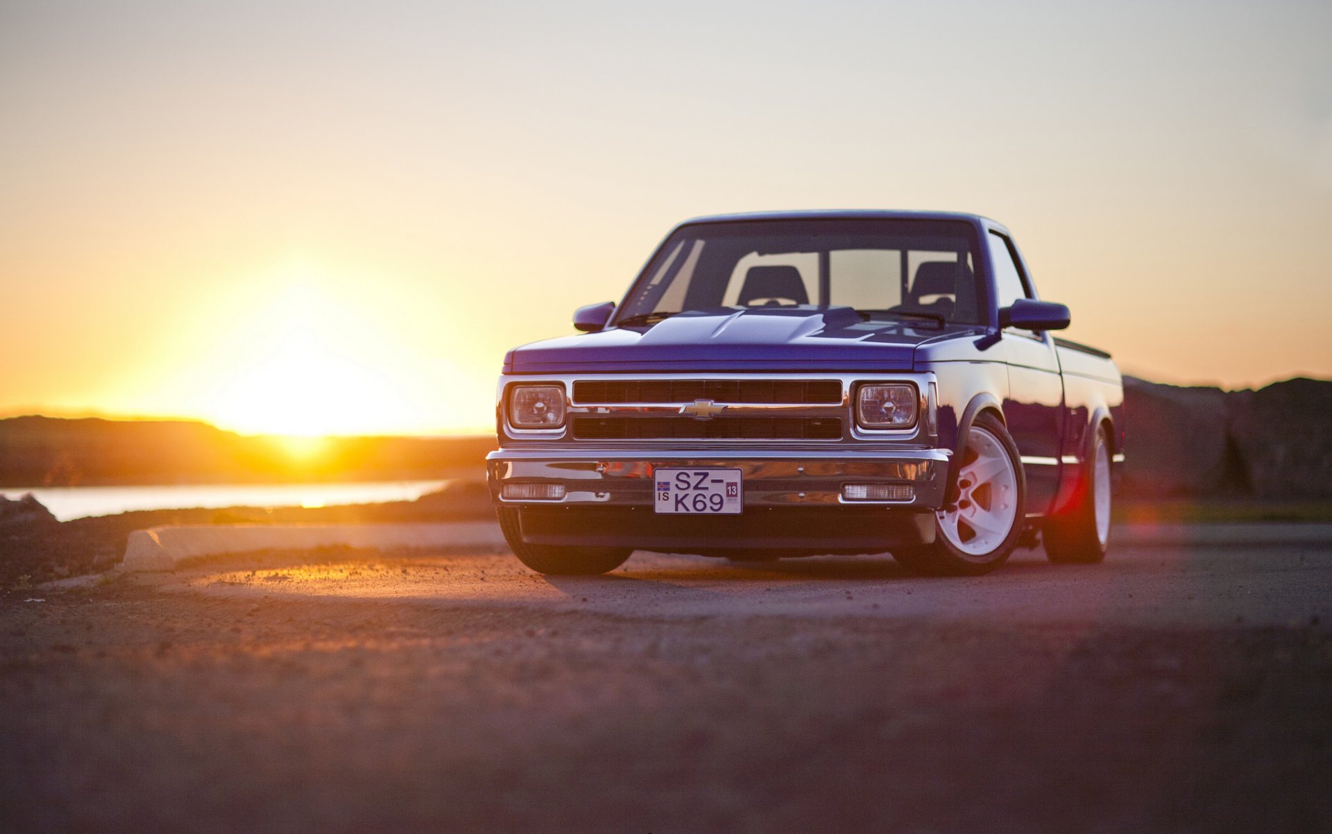 chevrolet s10 sport coucher de soleil