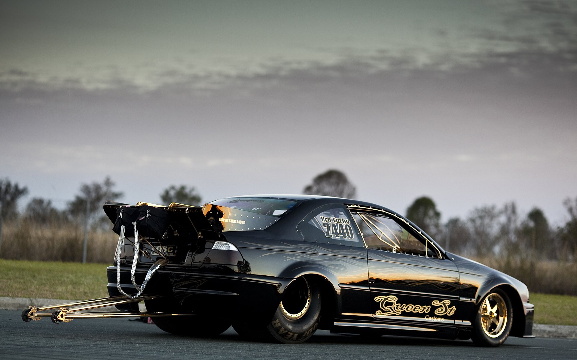 drag racing negro oro