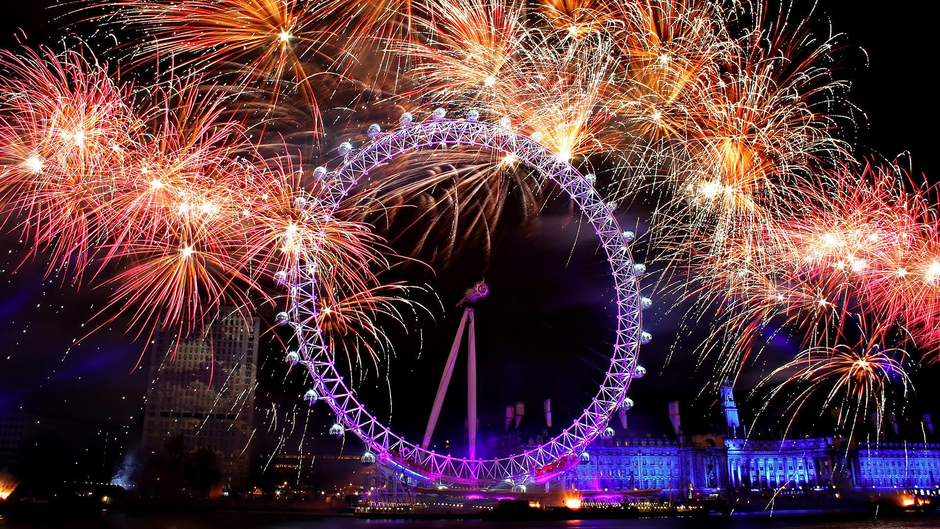 salut lumière peinture feux d artifice roue lumières vacances nuit