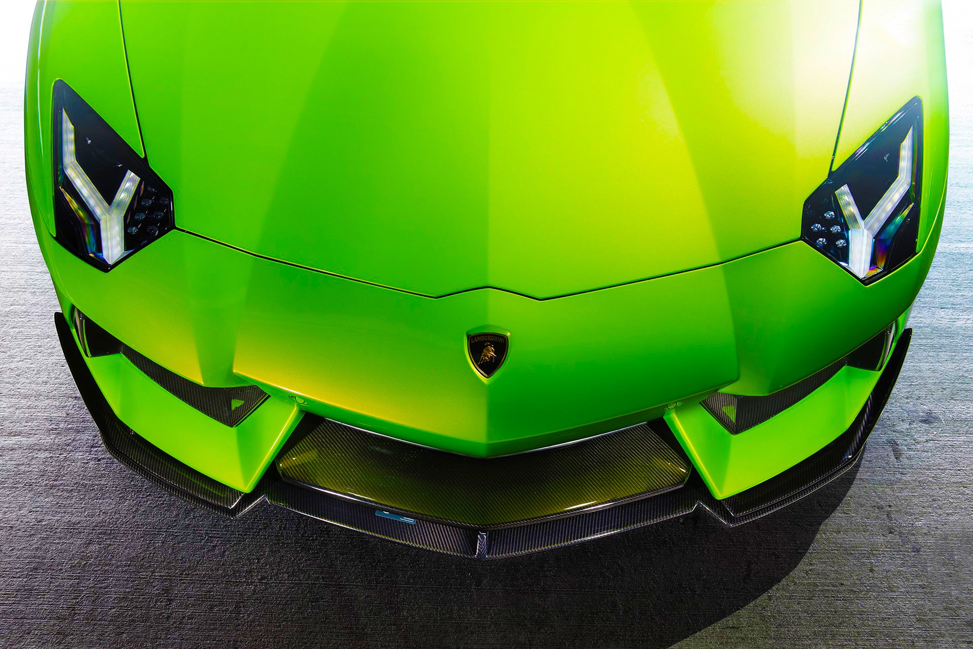 lamborghini aventador lp740-4 vorsteiner front green aventador-v supercar