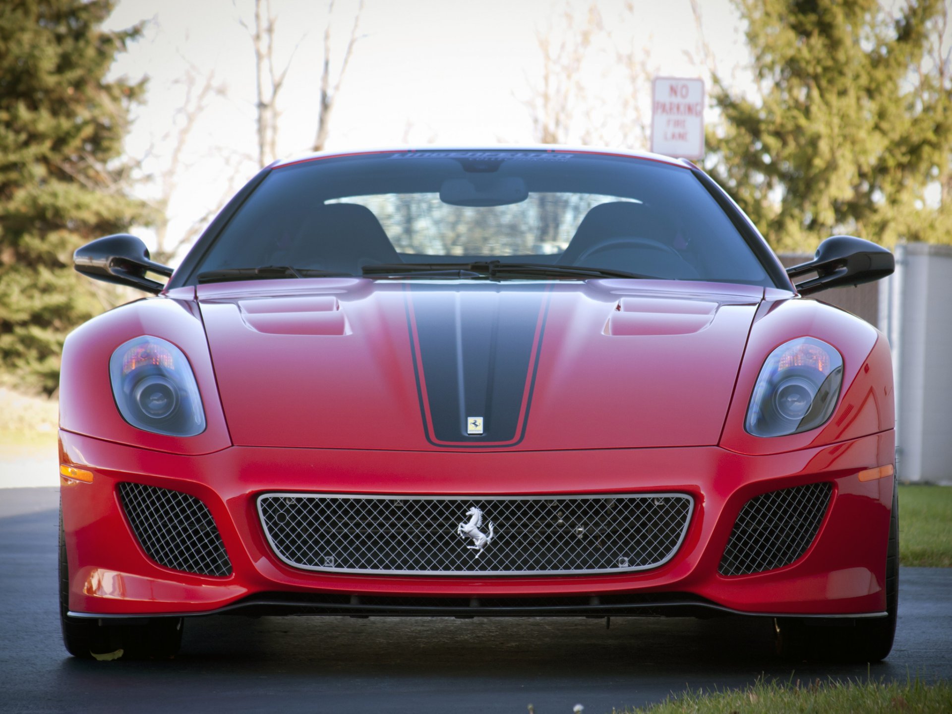 ferrari 599 gto czerwone logo