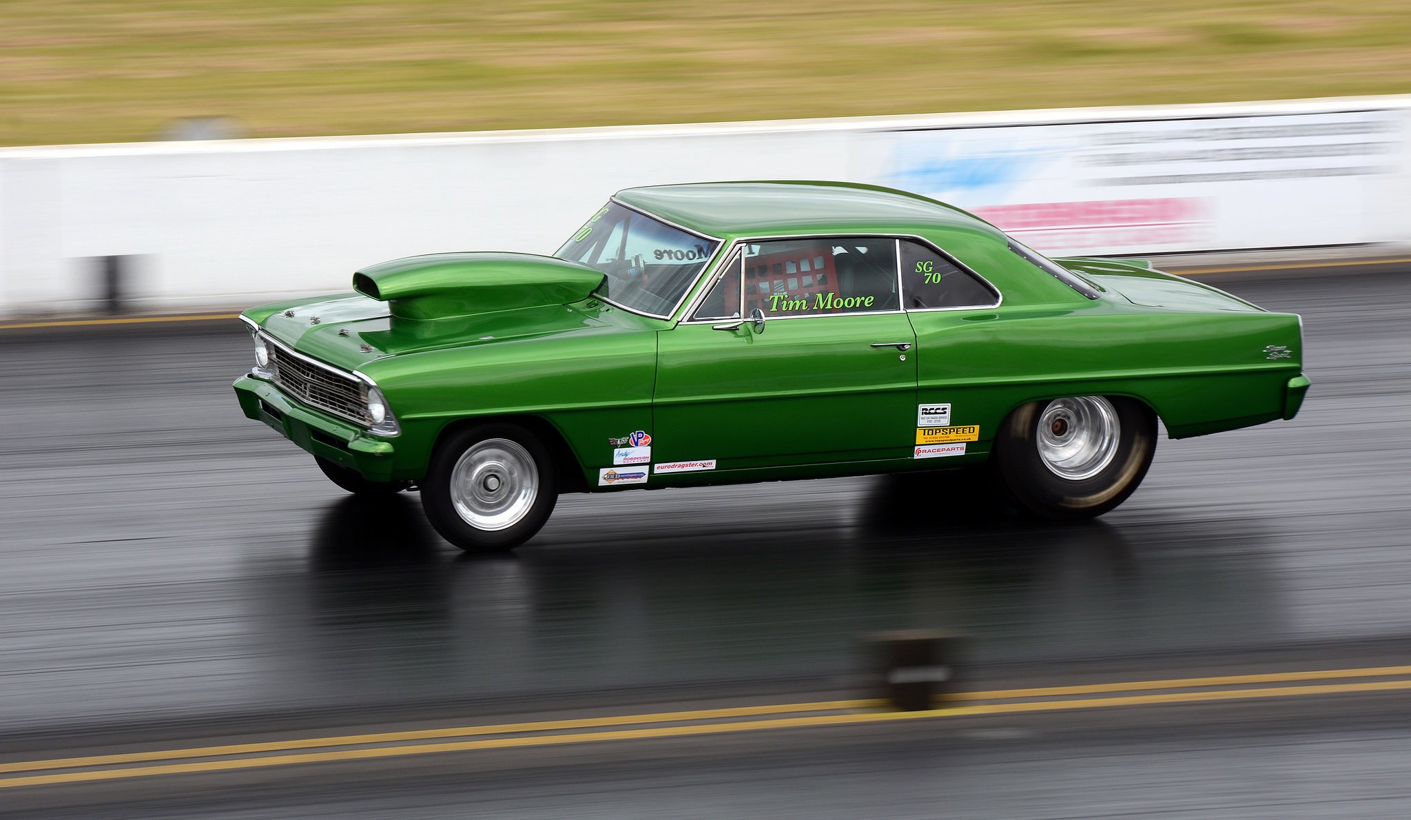 muscle car drag racing carrera pista