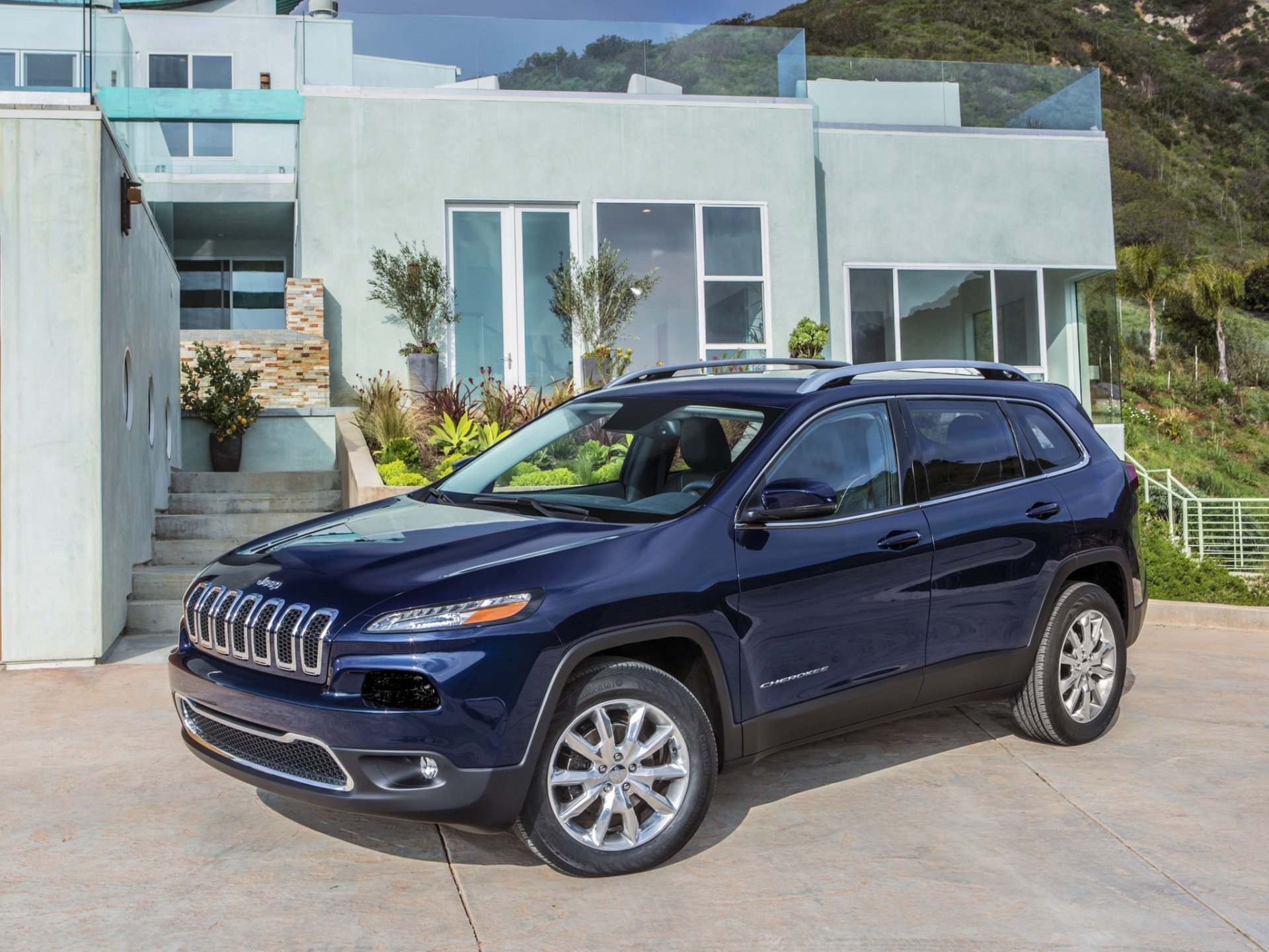 jeep cherokee limited blu suv