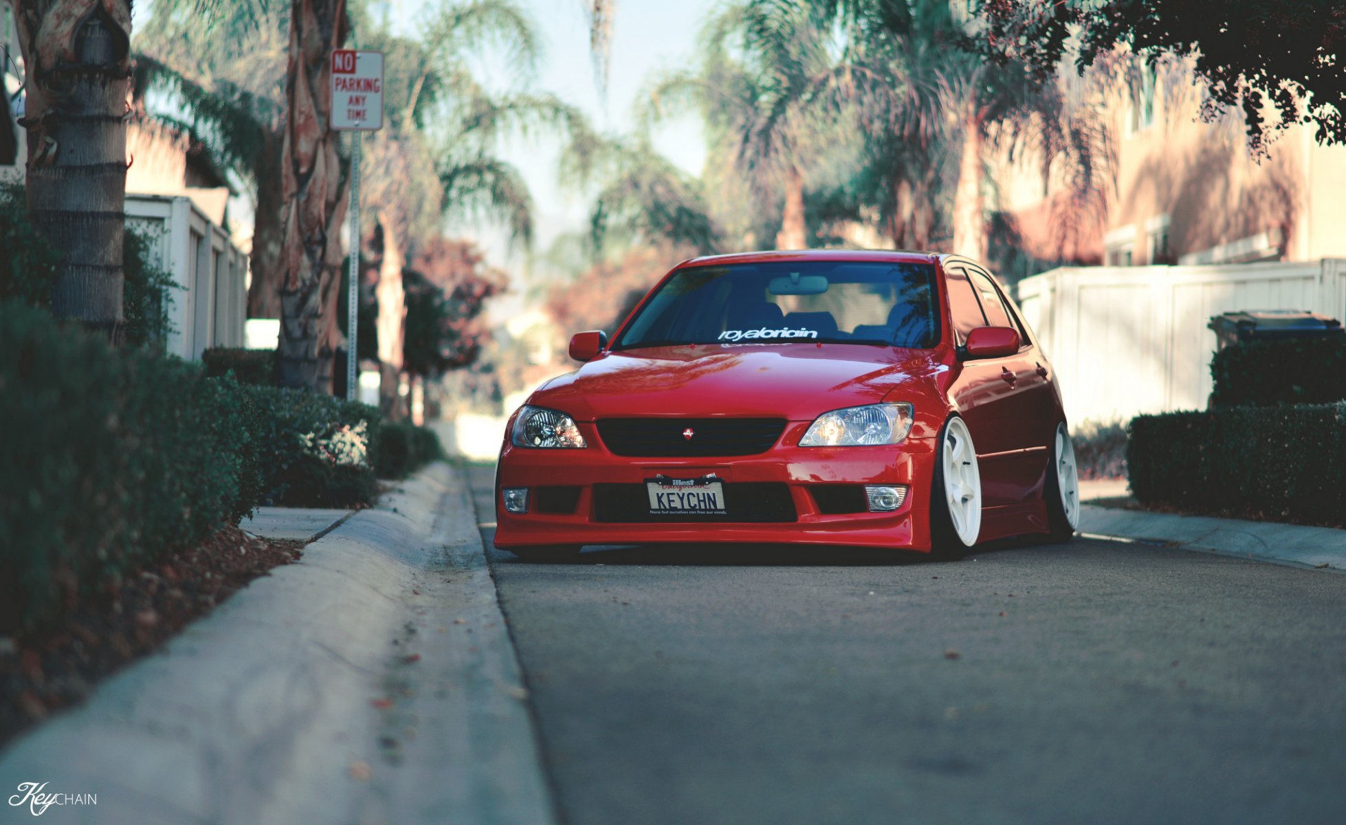 lexus is300 rojo posición tuning llavero