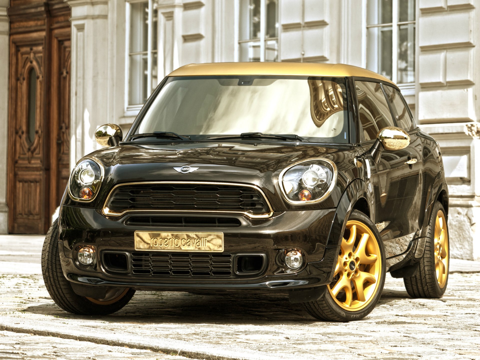 mini cooper s paceman roberto cavalli anteriore fari auto