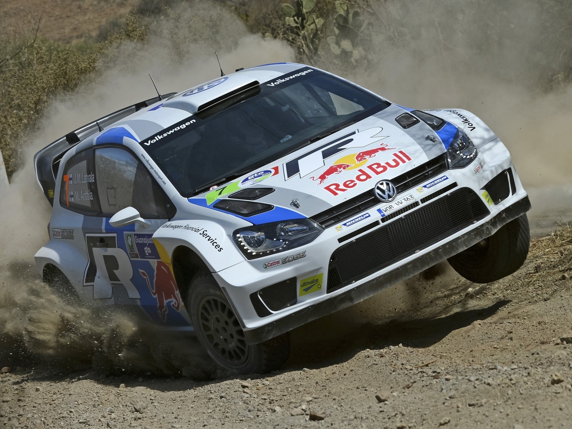 volkswagen polo r wrc auto rally anteriore