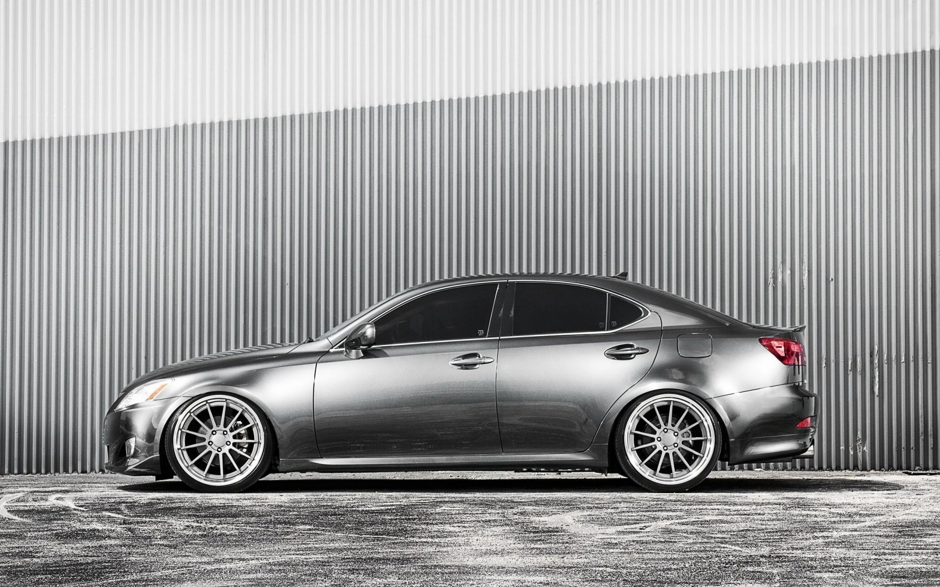 lexus is car wheels lexus silver side view