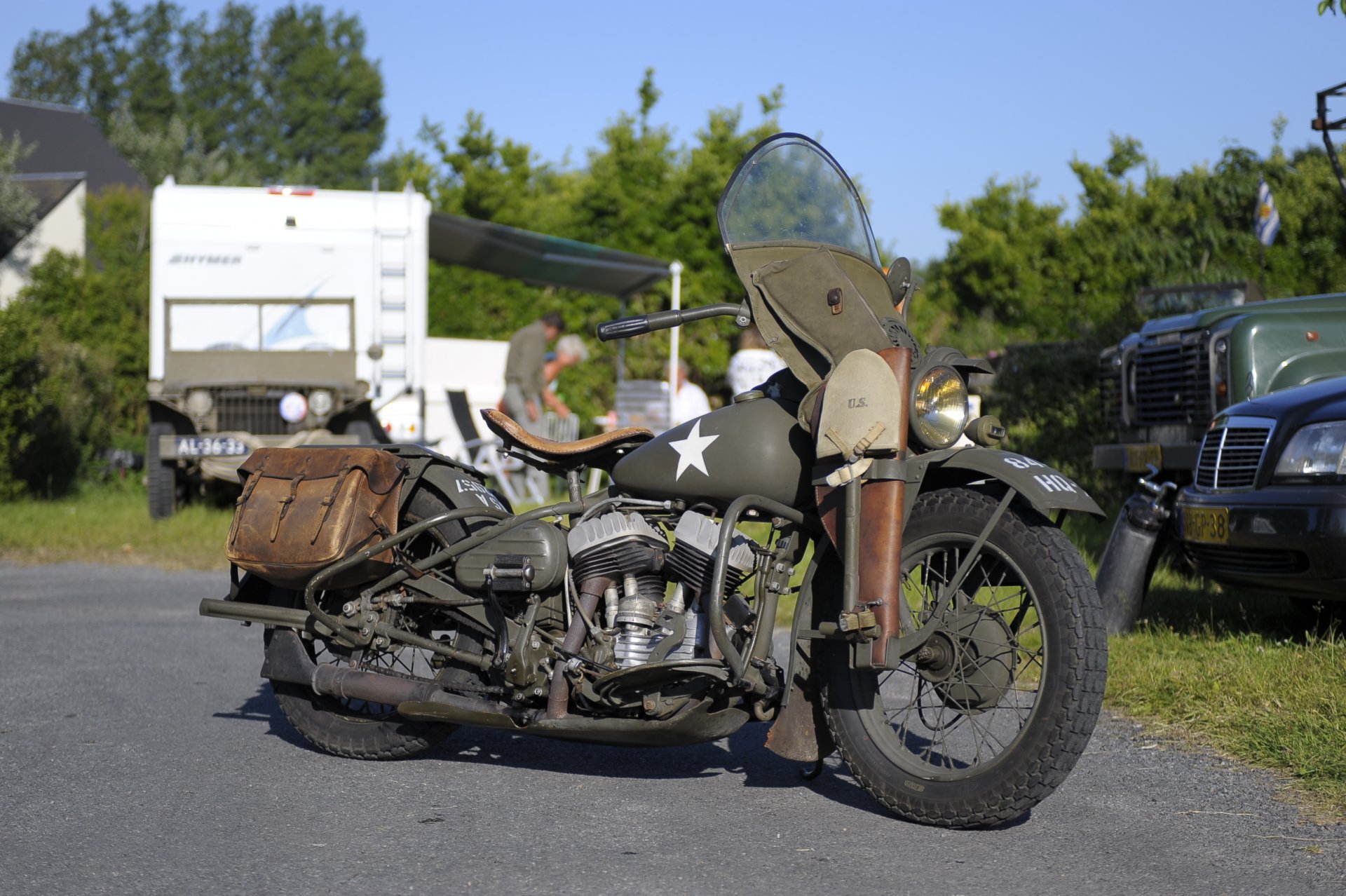 harley-davidson wla militar motocicleta tiempos segunda mundial guerra