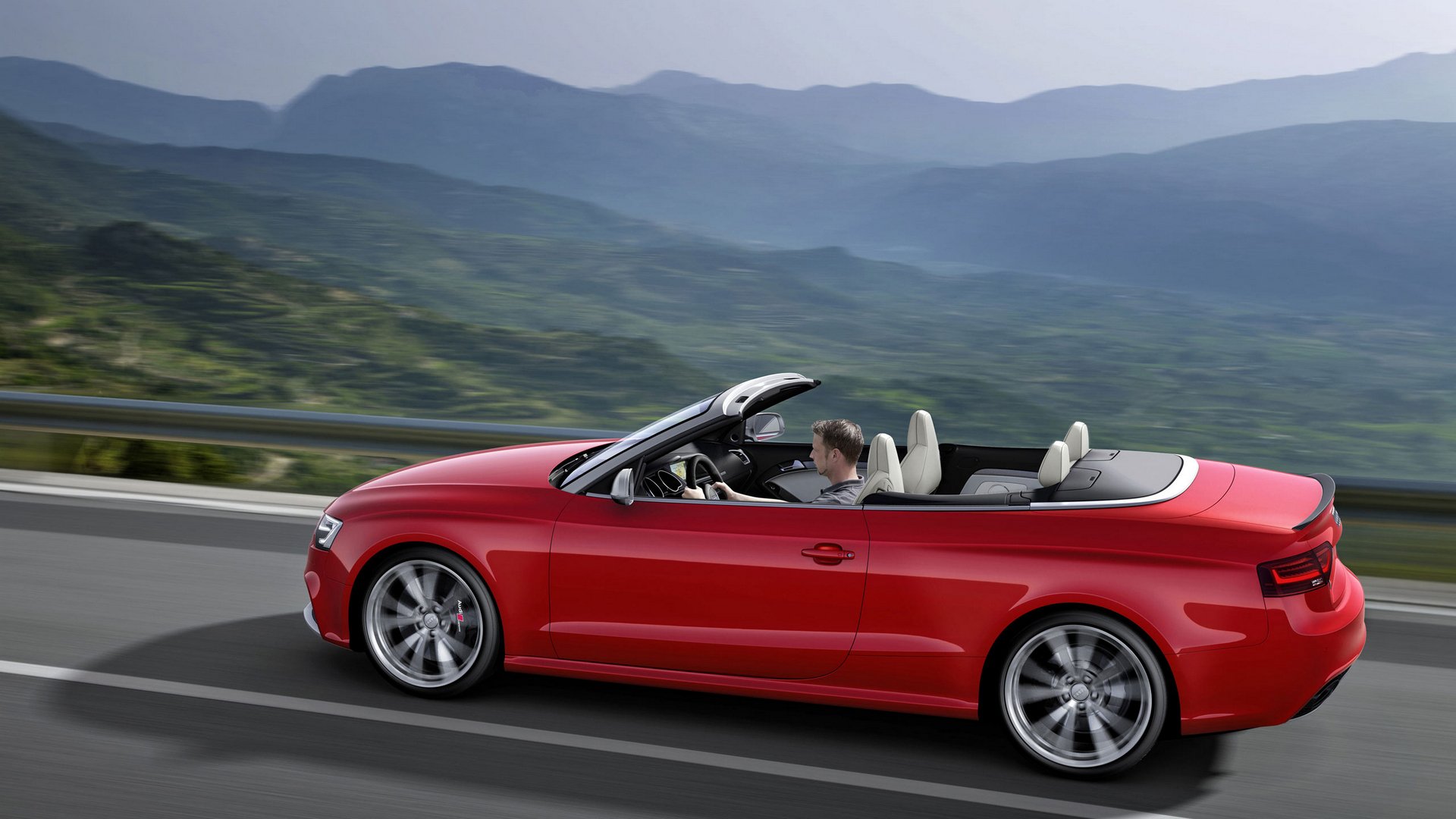 audi rs 5 coupé cabrio landschaft