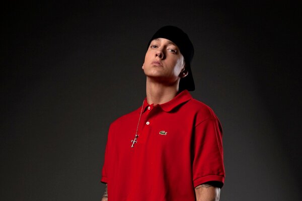 L artiste eminem a un regard attrayant