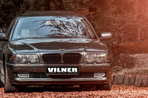 Серый тюнинг BMW e38