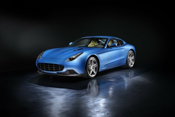 Photo blue carrozzeria ferrari