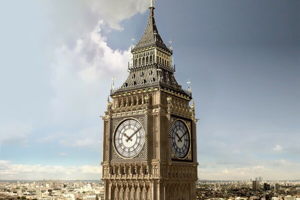 Clock tower bic-ben in England