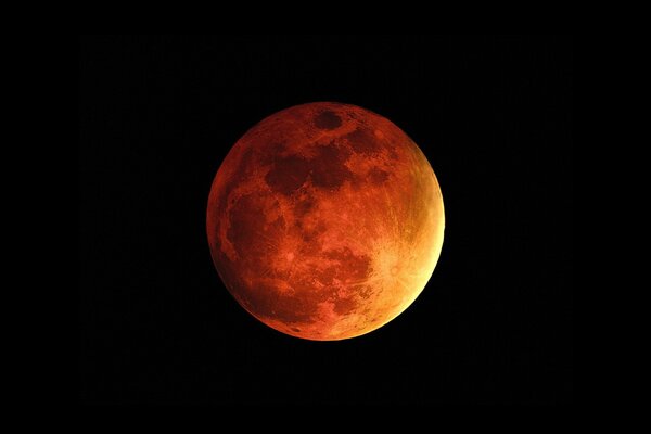 Planeta Marte en rojo y rojo