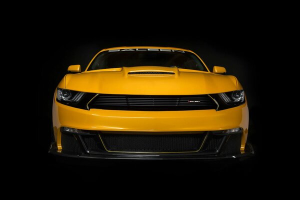 Yellow car Saleen 2015