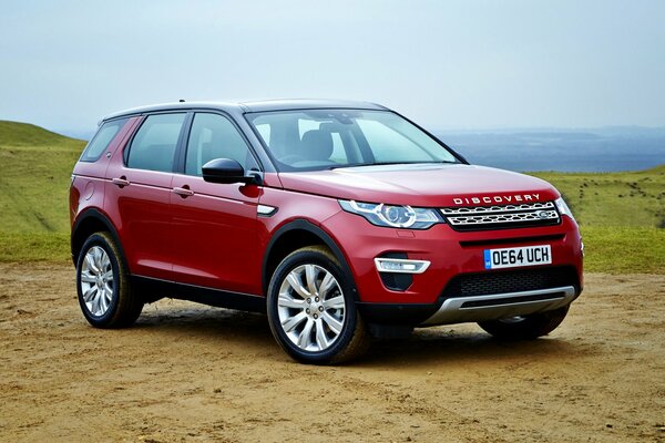 Modelo Land Rover Discovery color rojo