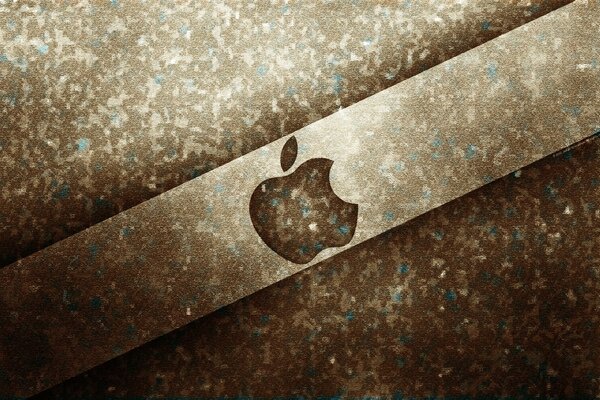 Texture logo emblème Apple