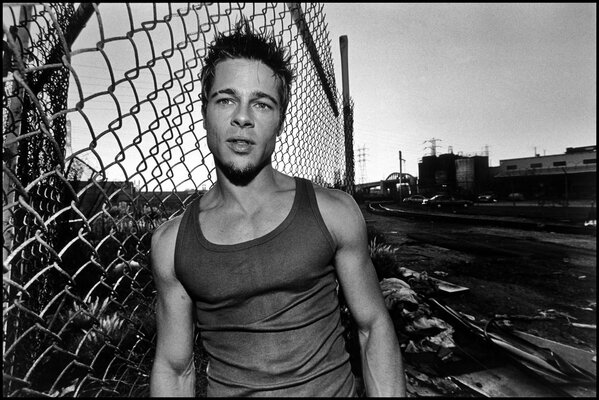 Brad Pitt Black and White Movie Actor