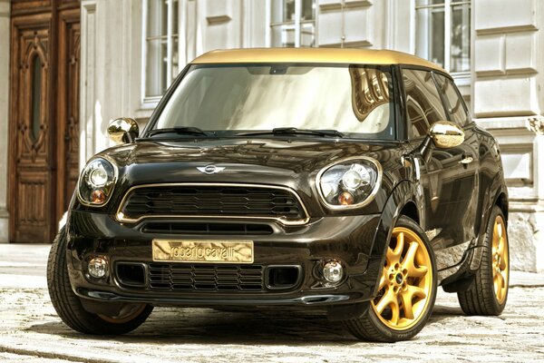 Mini Cooper front end Roberto Cavalli car with improved design