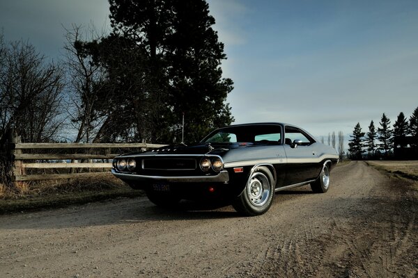 DODGE CHALLENGER AUF DER PRELOCHNAYA ROAD