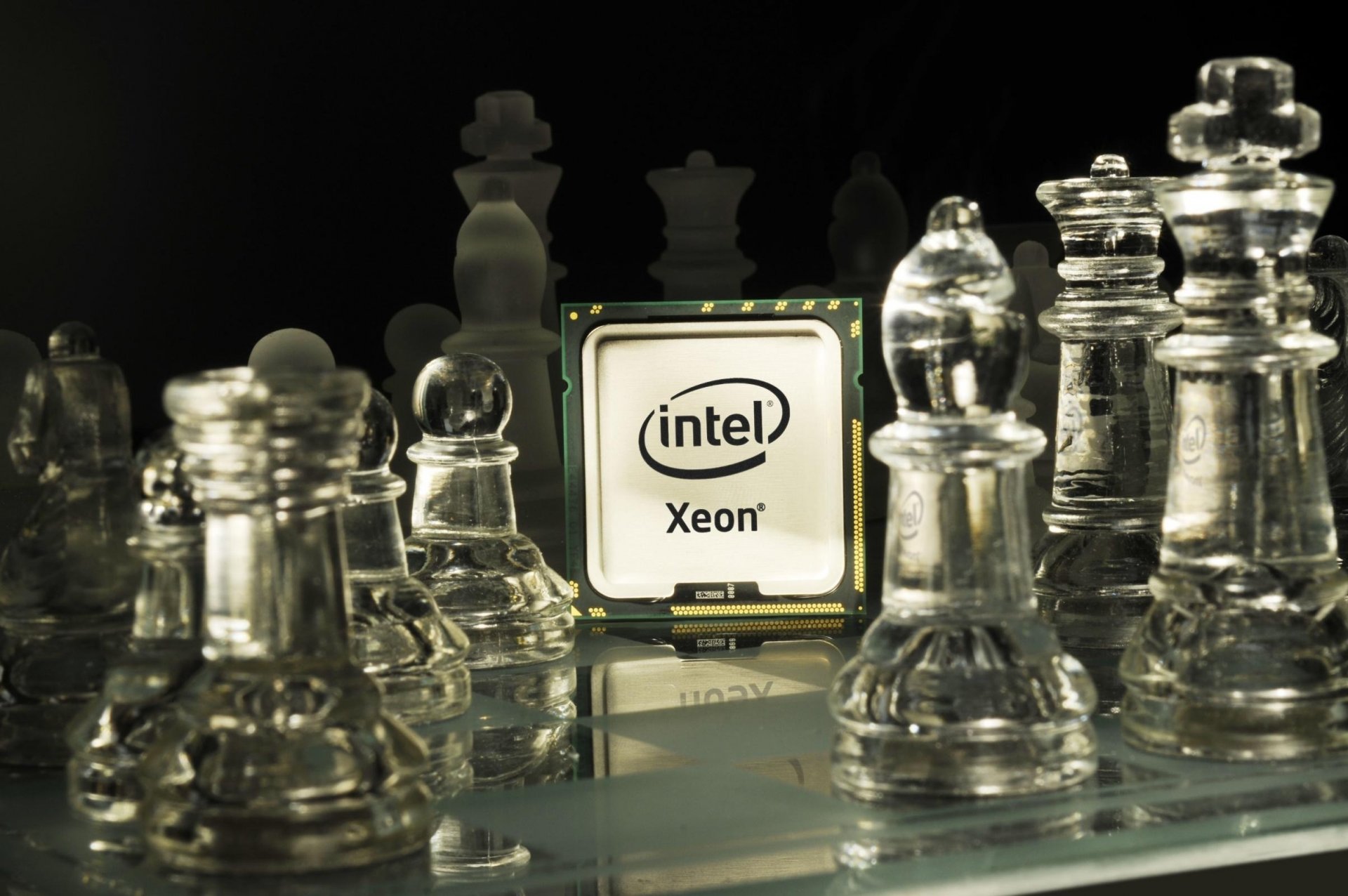 xeon tablero intel ajedrez intel procesador figuras emblemas logotipos computadoras blanco negro