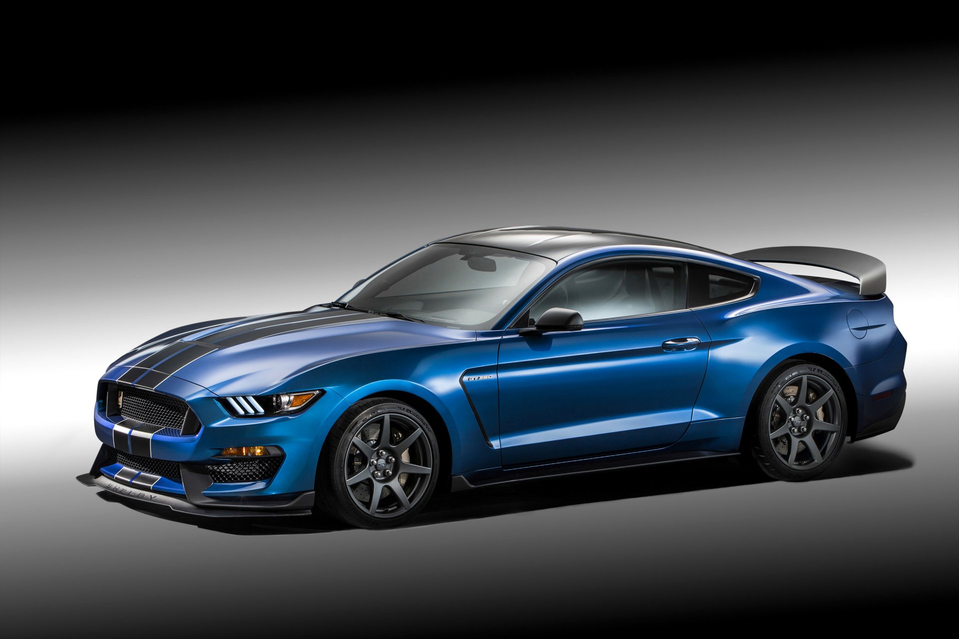 ford tuning 2015 shelby mustang gt350r blu metallico auto foto