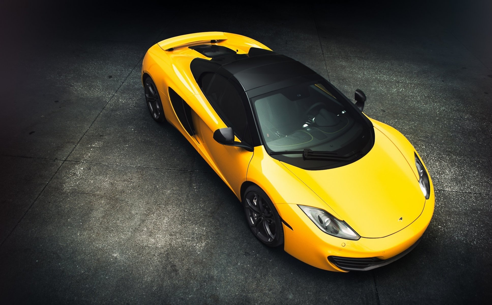 mclaren mp4-12c superdeportivo amarillo popular ver frente