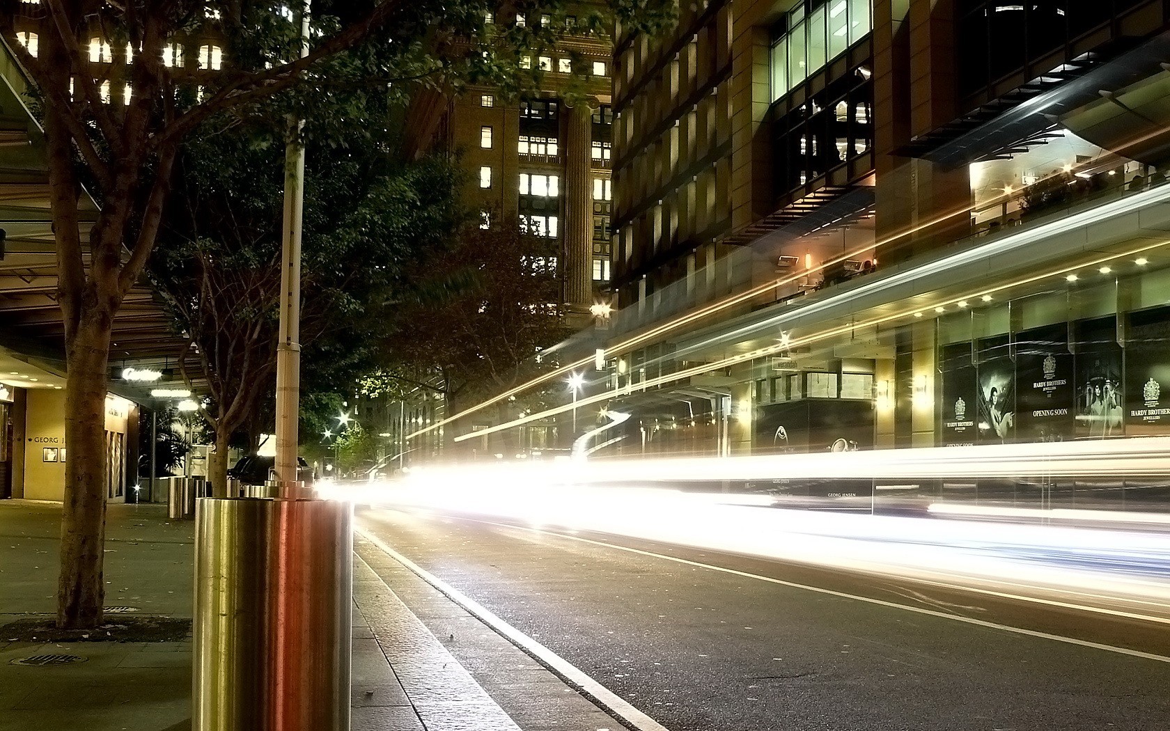 calle luces carretera