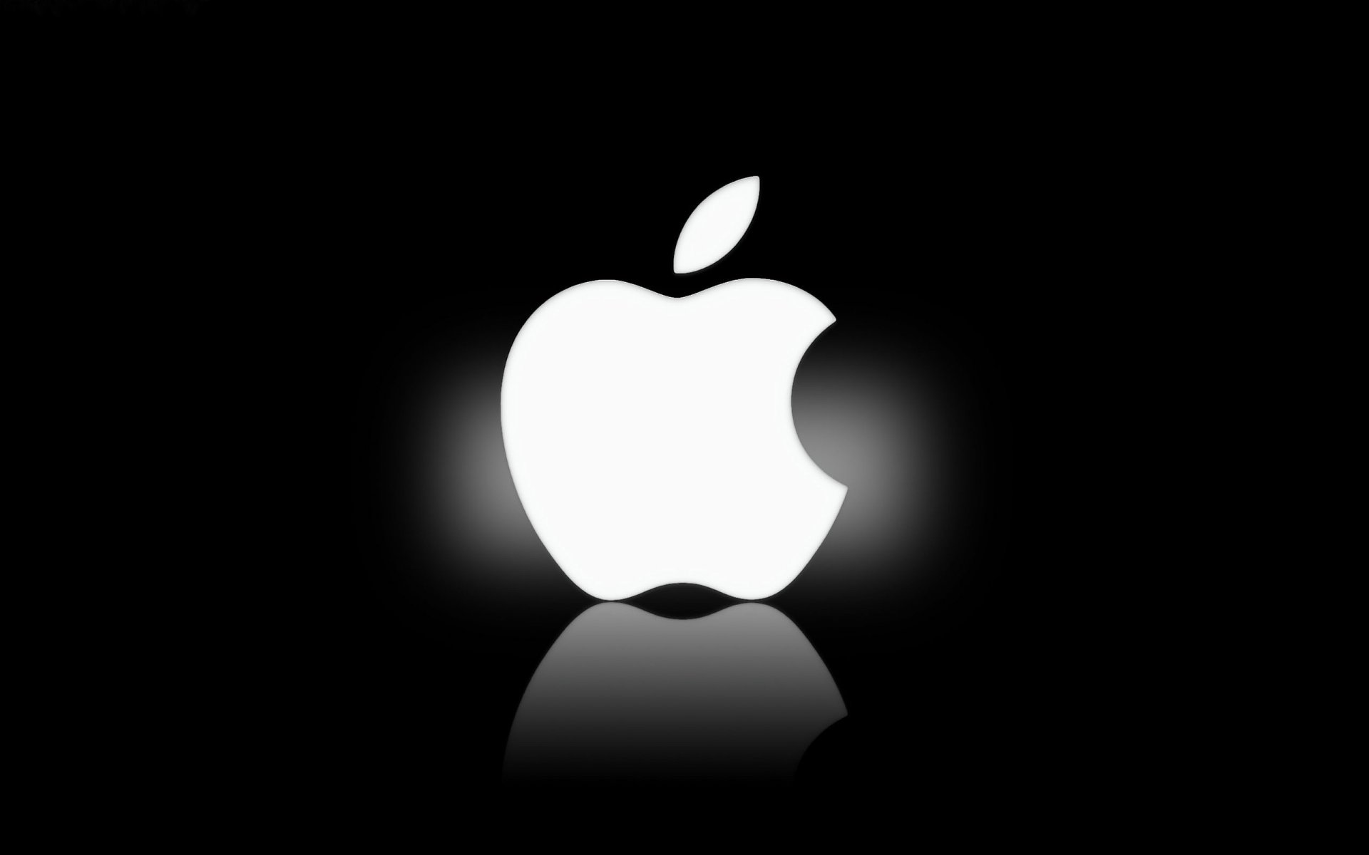 firma manzana emblema negro blanco apple fondo logotipos resplandor brillo blanco negro