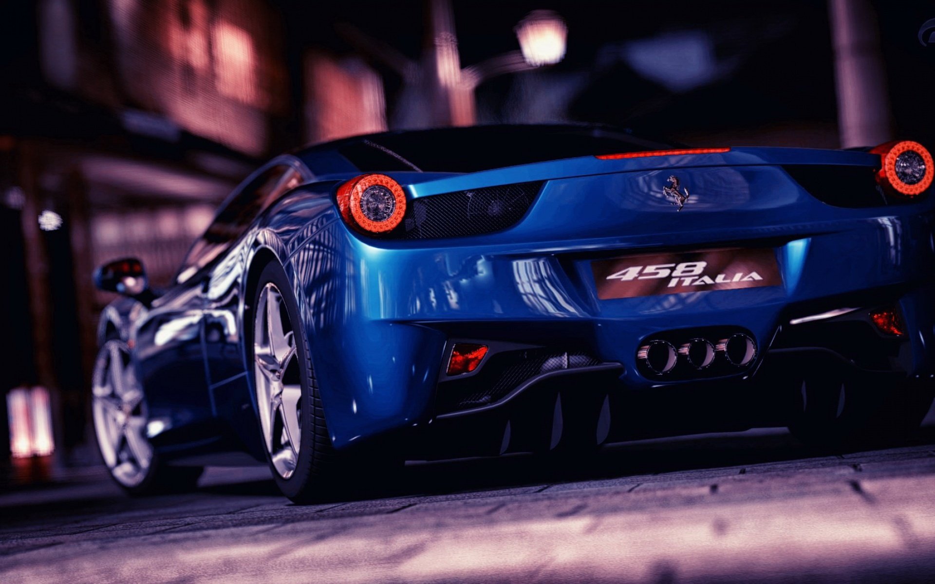 ferrari f458 italia bleu