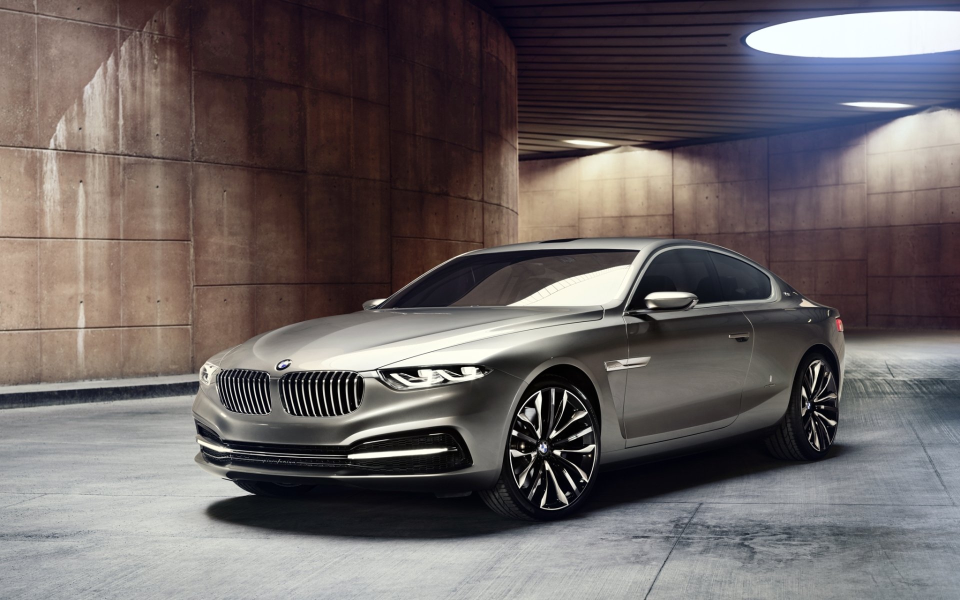 bmw gran lusso coupé bmw gran lazo concepto frente lámparas fondo