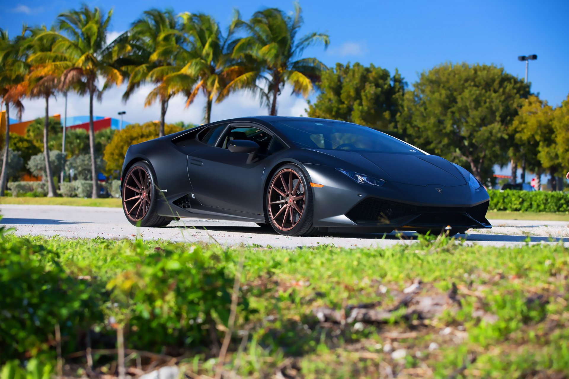 lamborghini hurricane lp640-4 vossen räder sommer sonne tag supercar