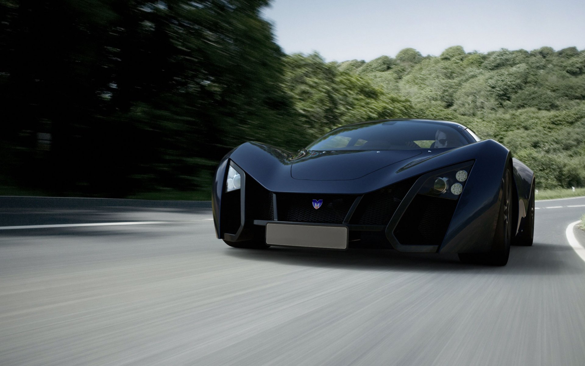 auto marussia b2 sports coupe strada auto velocità montagne cielo sfondo paesaggio russia marussia pista asfalto guida foresta legno verde auto sportive trasporti veicoli