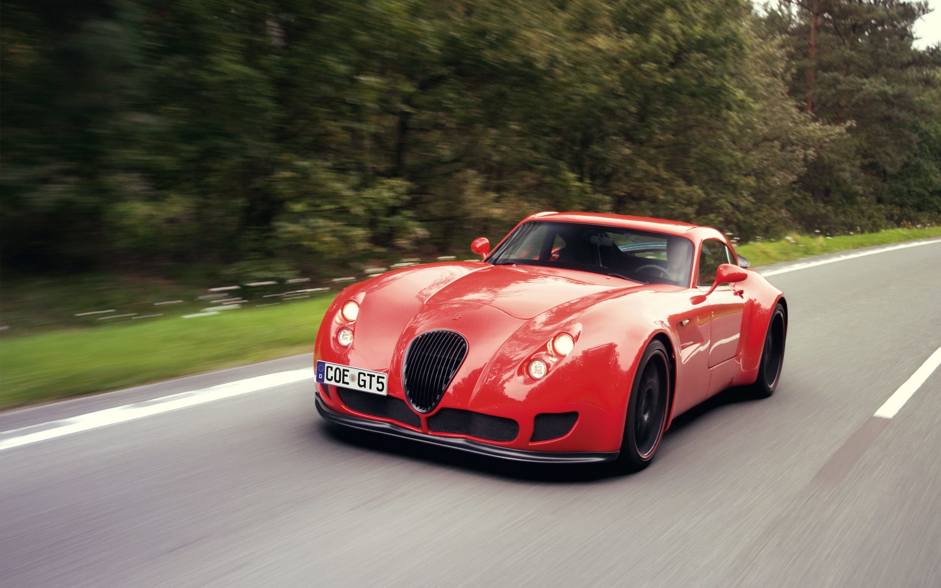 wiesmann gt mf5 дорога лес контуры of power