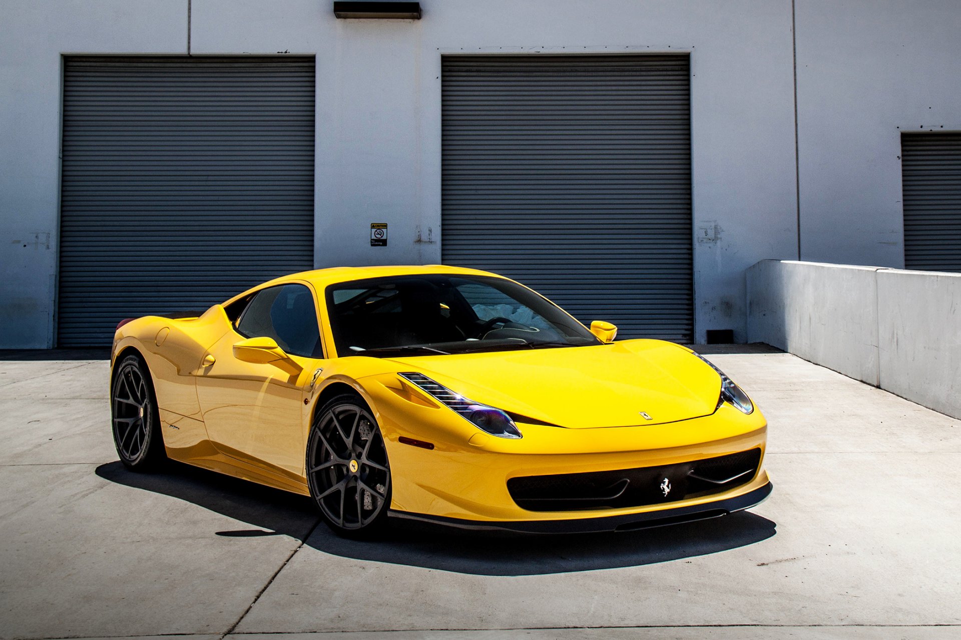 ferrari italia yellow front