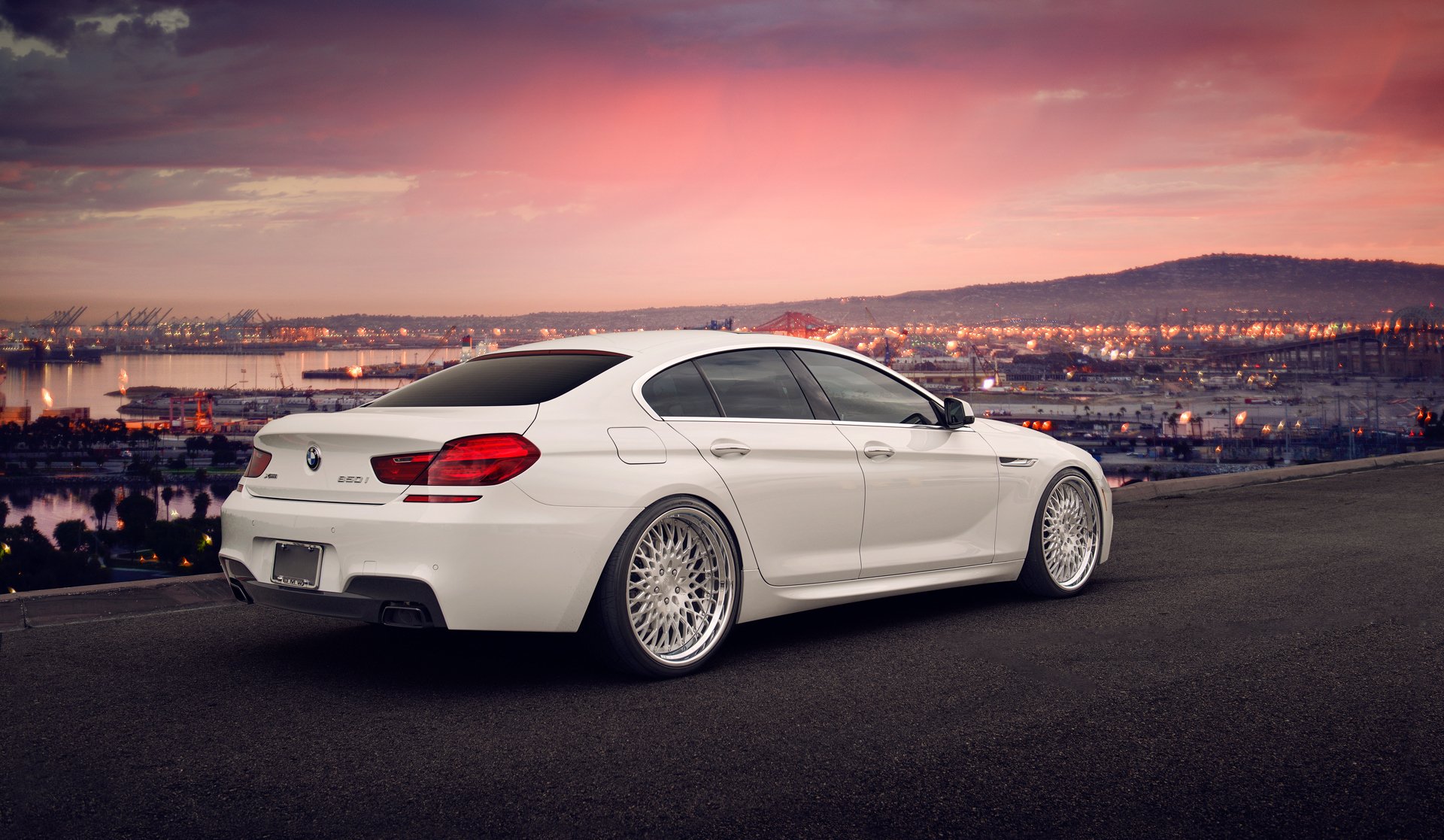 bmw 650i gran coupe white tuning