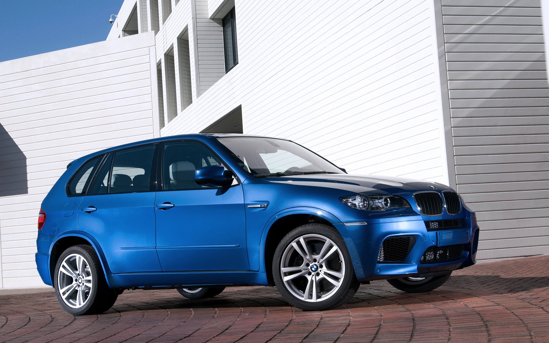 bmw x5 suv blue bmw building day auto car