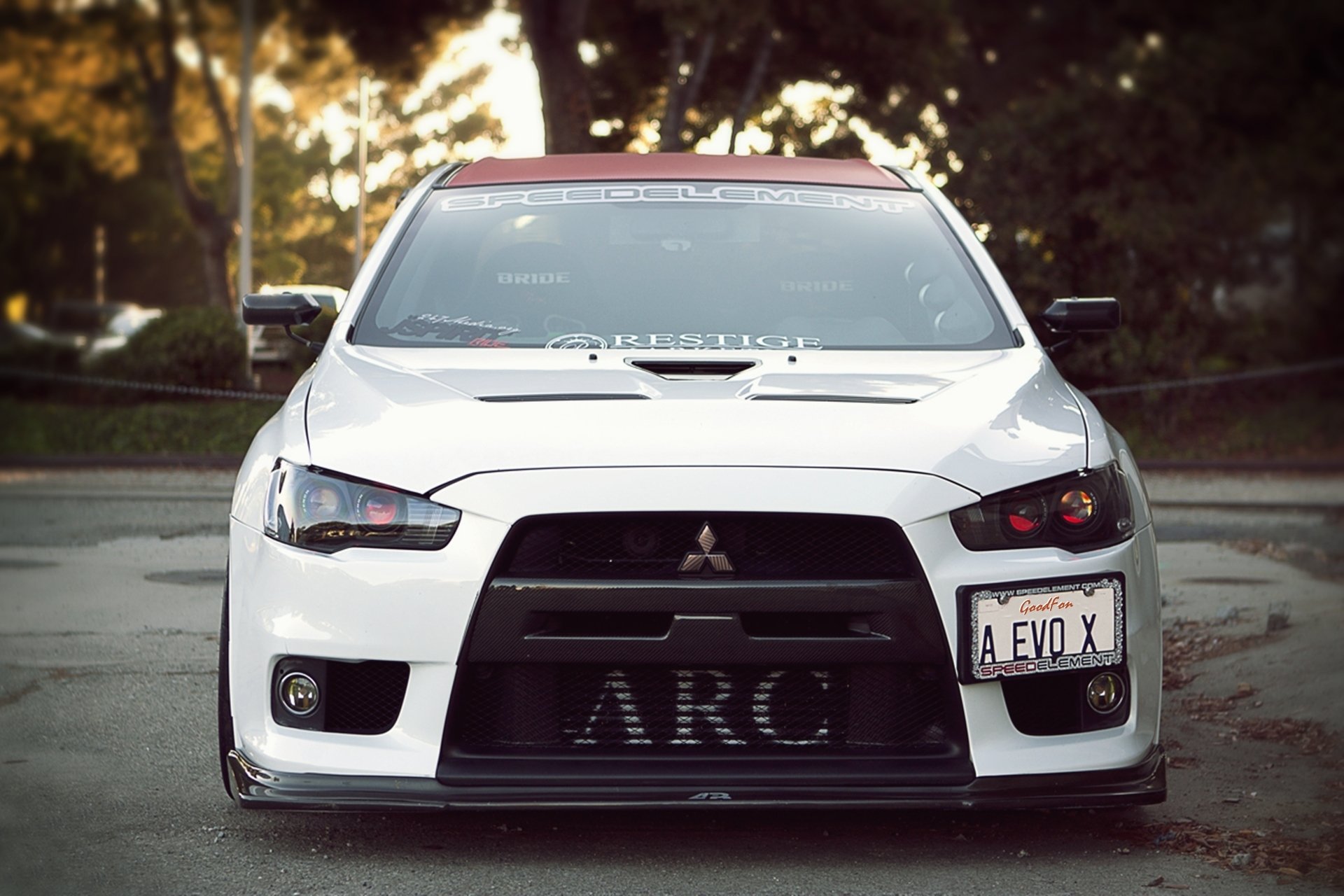 mitsubishi profession xénon blanc avant evo x