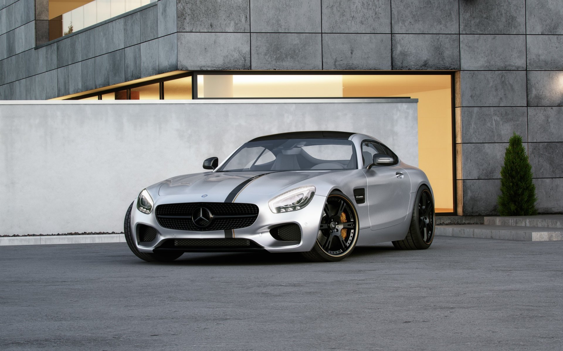 mercedes-benz amg gt tuned wheelsandmore 600hp silver front