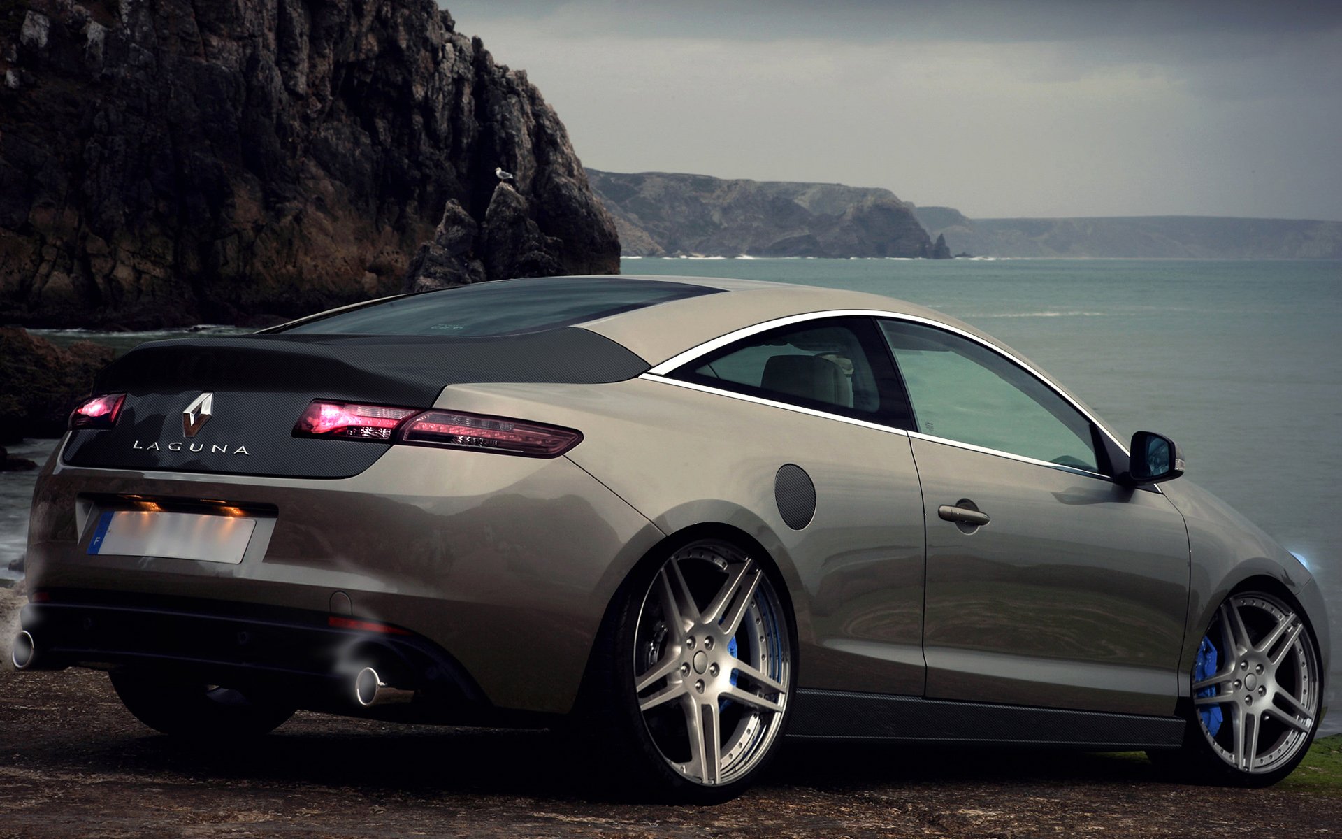 renault laguna coupé paysage